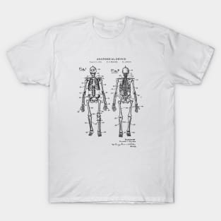 Human Skeleton Artwork Patent Image 1921 T-Shirt